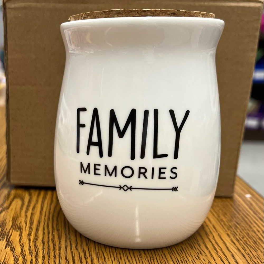 “Family Memories” Jar for keeping Treasured Family Memories together
